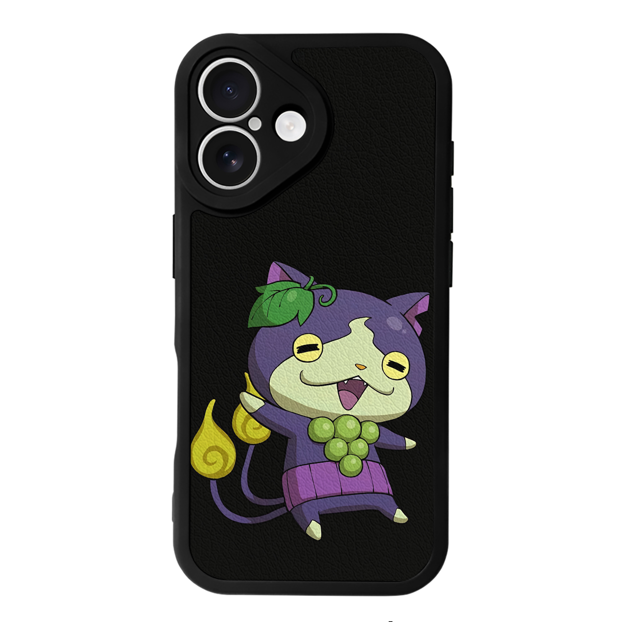 （画像用） 妖怪ウォッチ Yo-kai Watch 【iPhone 16シリーズ対応】シリコンスマホケース（レザー調） 材質：シリコン
